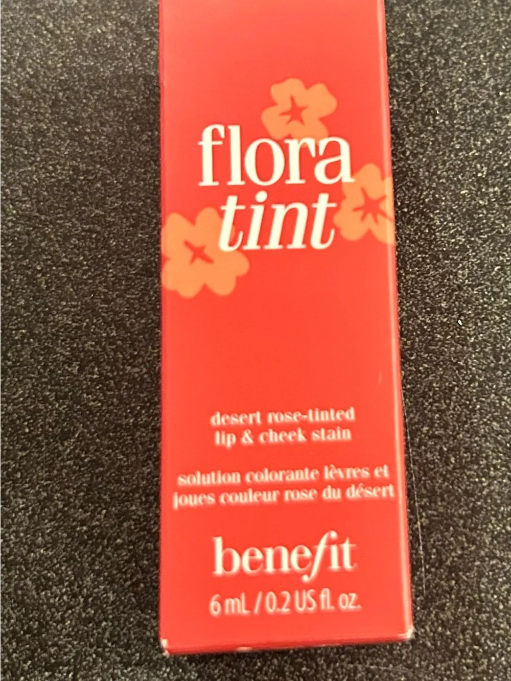 Benefit Flora Tint Lip & Cheek Stain in Desert Rose - Coral Pink Packaging